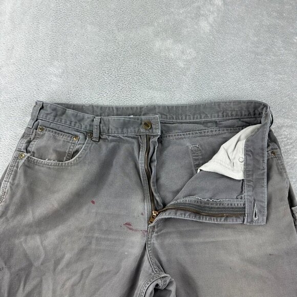 Carhartt Grey Loose Fit Denim Pants Men’s Size 40 x 34 - Picture 10 of 12